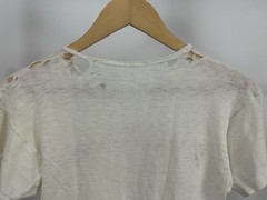 VTG 40s Theodore Roosevelt Teddy Worn Thrashed Distressed T-Shirt Size M 18.5×21