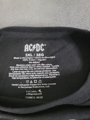 NWT AC/ DC Back In Black Men’s 3xl Black T-shirt Crew Neck Short Sleeve