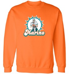 Miami Dolphins Dan Marino Logo CREW HOODED SWEATSHIRT