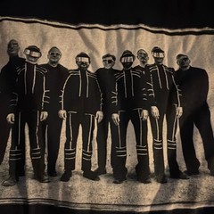 The Locust & Devo Black Graphic Crew Neck Short Sleeve T-Shirt Size L