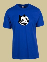 MEN WOMENS TEE TSHIRT FELIX THE CAT FACE HAPPY FRIEND CARTOON FUN COOL GIFT NEW