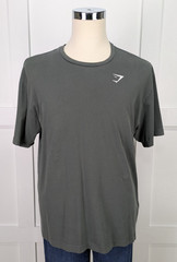 Gymshark Arrival T-Shirt Gray Charcoal Men’s L Short Sleeve Crew Neck Logo