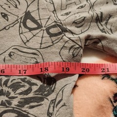Marvel Superhero Characters All Over Print Faces T-Shirt Gray Size Small Tee AOP