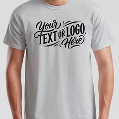 Personalised Printed Unisex T Shirt Custom Front And Back Tee Photos And Text