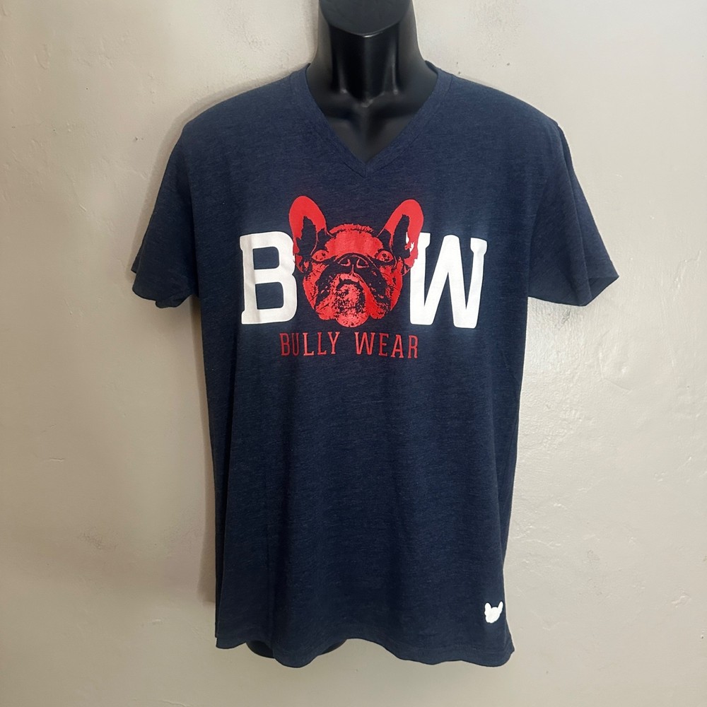 Bully Wear V Neck T Shirt Medium Gently worn Cotton blend no fabric tag