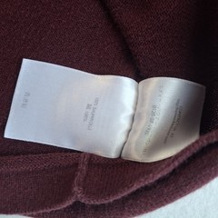 Eddie Bauer Men’s Polo Sweater MT Medium Tall Burgundy Long Sleeve Knit Cotton