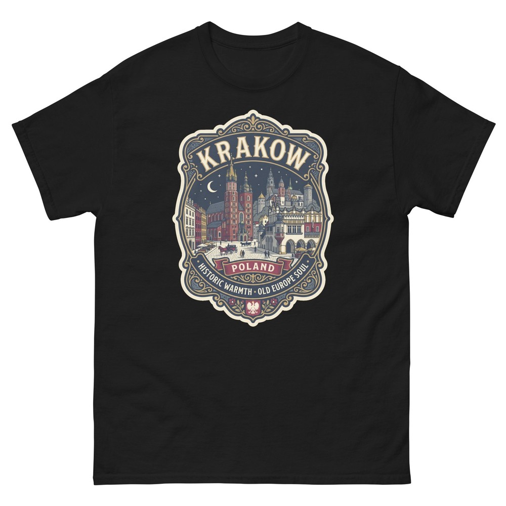 Krakow Poland Old Town Graphic T-Shirt Unisex Travel Tee