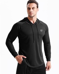 NELEUS Mens Long Sleeve Athletic Shirt Workout Running Shirts with Hoods,5147…