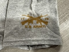 US Army Flag Logo Ash Gray Heather T-Shirt by MV Sport – Size XL – NWT