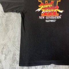 Vintage Capcom Street Fighter III Shirt Mens Large Black Alex Graphic *Early Rot