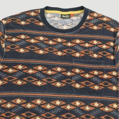 Howler Bros Terry T Mens Medium Lombok Petrol Aztec Southwestern Print Western