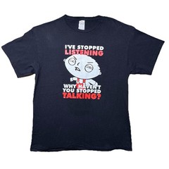 Chris Kyle Sniper Skull Stewie Family Guy T Shirt Mens L Double Graphic Novelty
