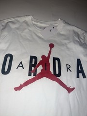 Air Jordan Men’s Stretch White T-Shirt Sz M-XXL $40 DV1445-100 NEW
