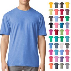 Gildan #64000 Softstyle T-Shirt Modern Classic Fit Short Sleeve Plain Basic Tee
