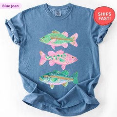 Preppy Fish Comfort Tee Coastal Ocean Beach Design Gift