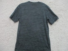 Adidas Shirt Small Adult Gray Athletic Logo Stretch Modern Fit Aeroready Mens S