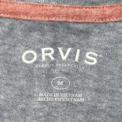 Orvis Classic Graphic T-Shirt Fishing Flag Blue Mens Medium M
