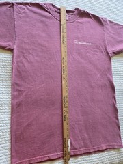 Comfort Colors Merrill Lynch T-Shirt Mens Medium Maroon Corporate Bull Logo Tee