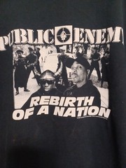 Vintage Public Enemy Rebirth of A Nation T-Shirt Size 2XL Used As-Is Distressed