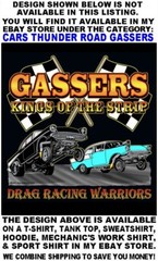 Old School Thunder Road Speed Demon Devil Speed Shop Gasser Race Car Work Shirt