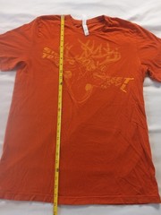 Straight To VHS / Pocket Vinyl Tour Shirt Collab Orange Adult SZ L -CT Punk Rock
