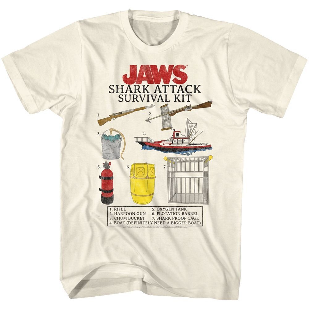 Jaws Survival Kit Movie Shirt