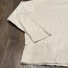 Columbia Mock Neck Sz XL Beige Long Sleeve Cotton Outdoors Hiking Base Layer