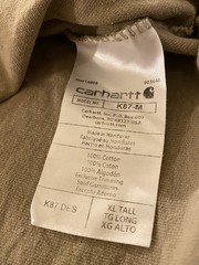 Lot of 4 Carhartt Men’s XL Tall Loose Fit Pocket T-Shirts, Men’s Work Wear