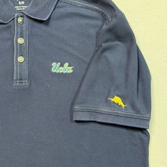 UCLA Tommy Bahama Blue & Gold Marlin Logo Polo Collegiate Series Shirt Small