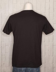 VTG 1990s 90s Y2K Edward Dada Black Leather Applique Skull Embellished Tee Shirt