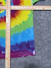 VINTAGE XL Tie Dye Colorful Swirl FOTL Shirt Blank Skater Grunge Dance Rave