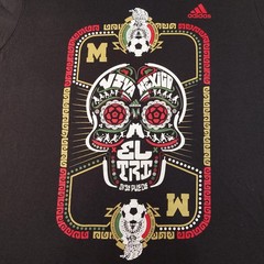 RARE MISPRINT Adidas Mexico Soccer T-Shirt Men’s XL Sugar Skull Day of The Dead