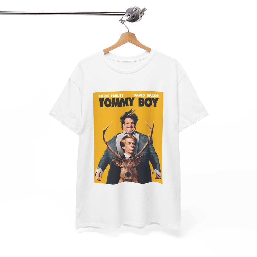 Chris Farley Tshirt Retro Tommy Boy Poster Comedy Unisex Heavy Cotton Tee