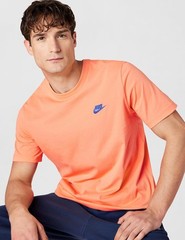 Nike Men’s Sportswear Club T-Shirt – Orange Frost – XX-Large