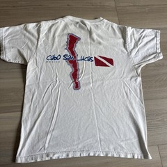 Vintage Yazbek Cabo San Lucas Mexico Diving T-shirt Sz Medium Made In Mexico