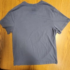 HURLEY Tee Shirt Blue Gray With White Graphic and Red Logo Size Lg