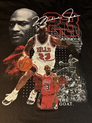 Y2k Michael Jordan Graphic T-shirt 100% Cotton Black Size Large