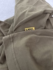 Genuine DEWALT Camo Green Coolmax Short Sleeve Flag Graphic Logo T-Shirt Sz 2XL