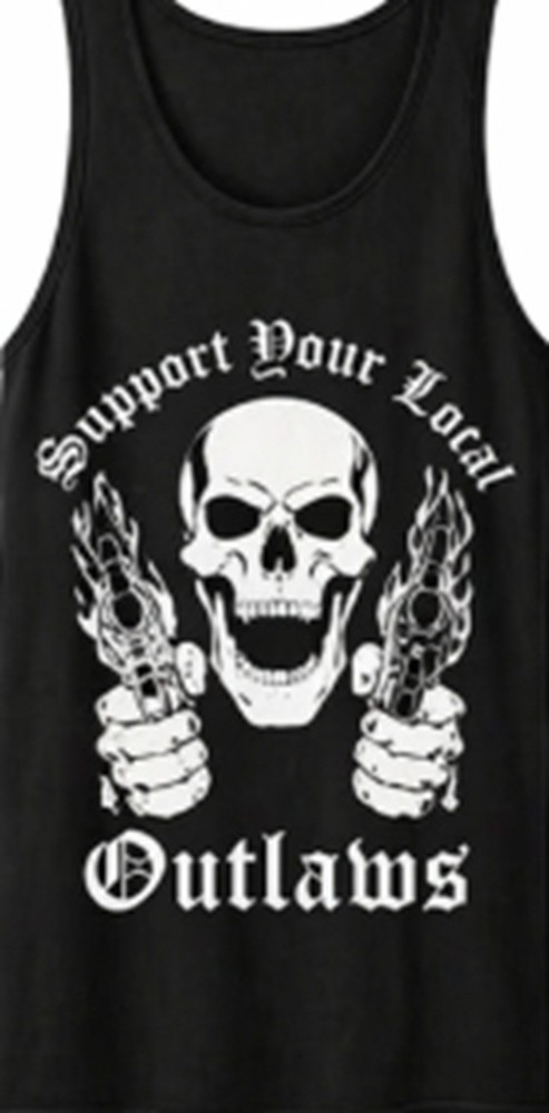 Support your local Outlaws Biker Motorcycle MC t shirt tee outlaw TANK TOP