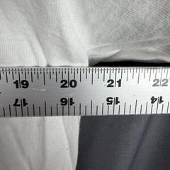 RARE Vintage Single Stitch Tultex Test Print T Shirt Large USA Made White Blue