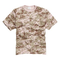 Army T Shirt Military Combat US American Digital Desert Short Sleeve Cotton Tee