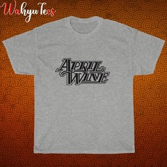 New APRIL WINE Logo Black/Grey/Navy/White Size S-5XL Unisex T-Shirt