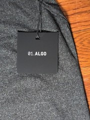 01. Algo Shirt Mens XL Gray Performance Quick Dry Lightweight Casual V Neck