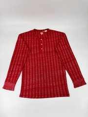 LVC Levi’s Vintage Clothing 1920s Sunset Henley Red Umber Stripe Size Small 20s