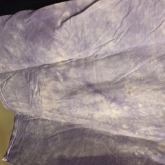 The Mountain Lilac Purple/Green Tie-Dye Alien Graphic Cotton Crew Tee Mens L New