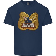 Chess T-Rex Dinosaur Mens Light Cotton T-Shirt