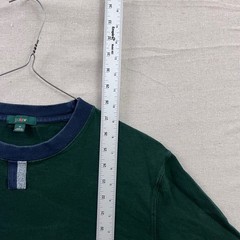 J.Crew Oarsman Re-Imagined Mens Medium Forest Green Contrast Long Sleeve T-Shirt