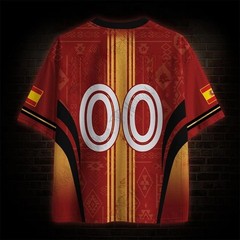 Spain Inspired Football T-Shirts 2026 Bull Polyester Breathable Quick Dry