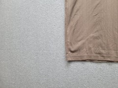 Clairborne Men Shirt XL Brown Crew Neck Short Sleeve Flat Front Casual Tee