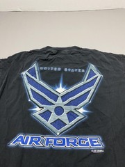 7.62 Design Shirt Mens XL Black Air Force Military Graphic Tee Preshrunk